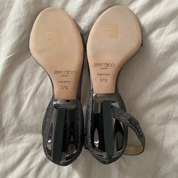 JIMMY CHOO glitter sandals - Picture 3 of 4